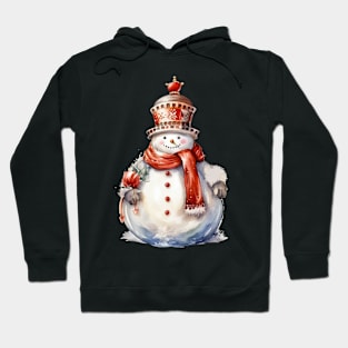 Fat Funny Christmas Snowman Hoodie